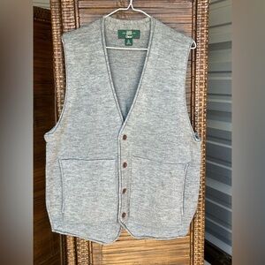 Men's Orvis Wool Sweater Vest-Size Medium